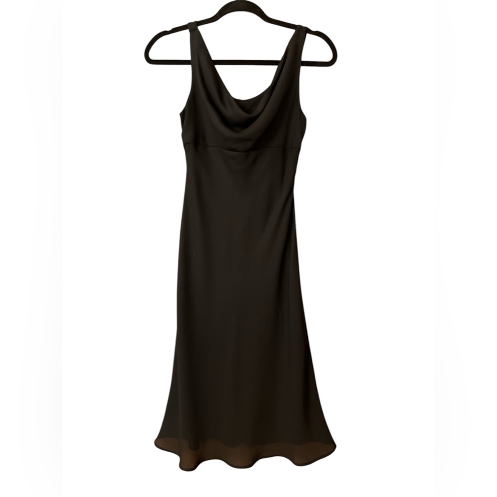 Jodi Kristopher 90s Y2K Vintage Knee Length Cowl Neck Sleeveless dress
